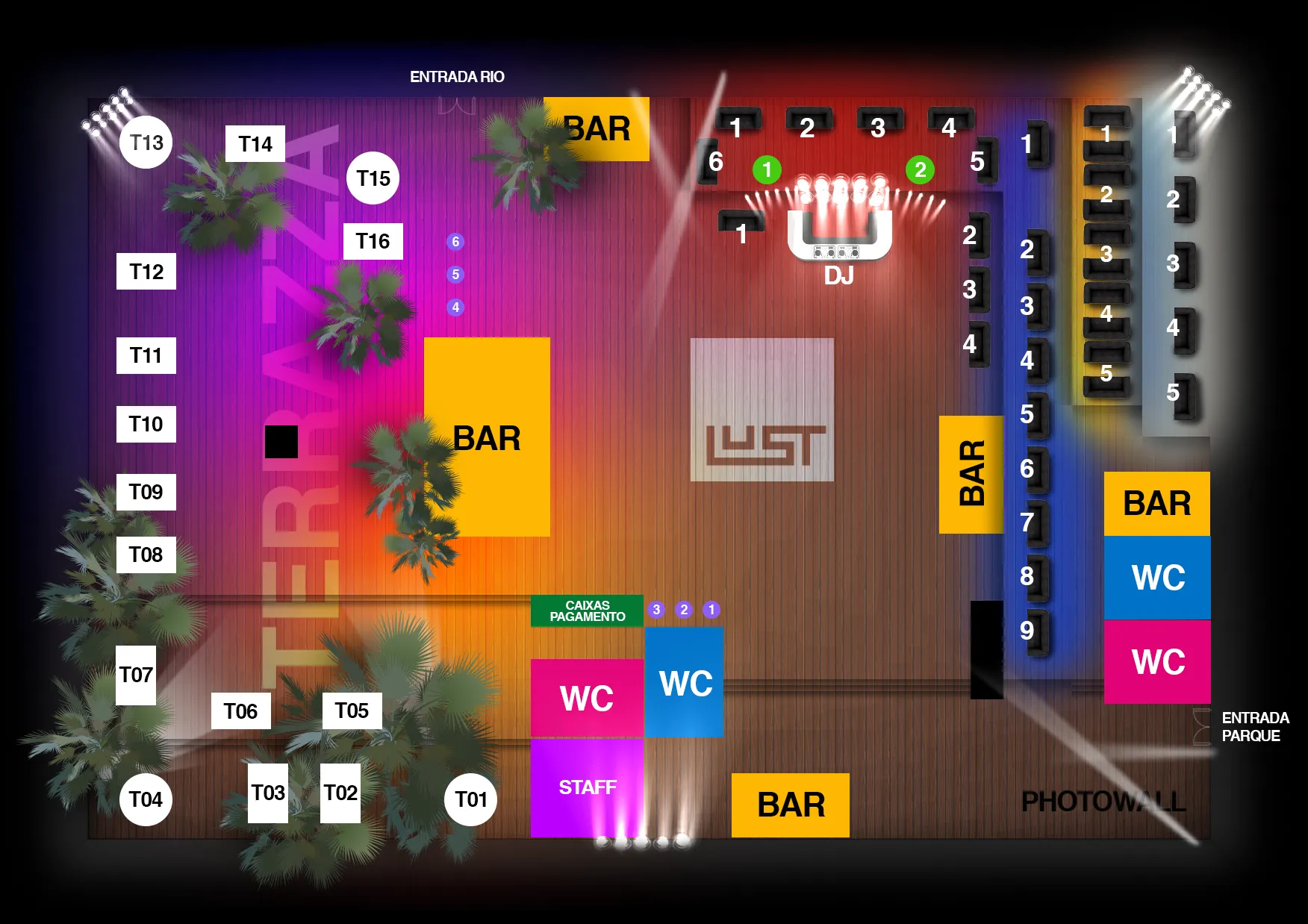 mapa vip lust