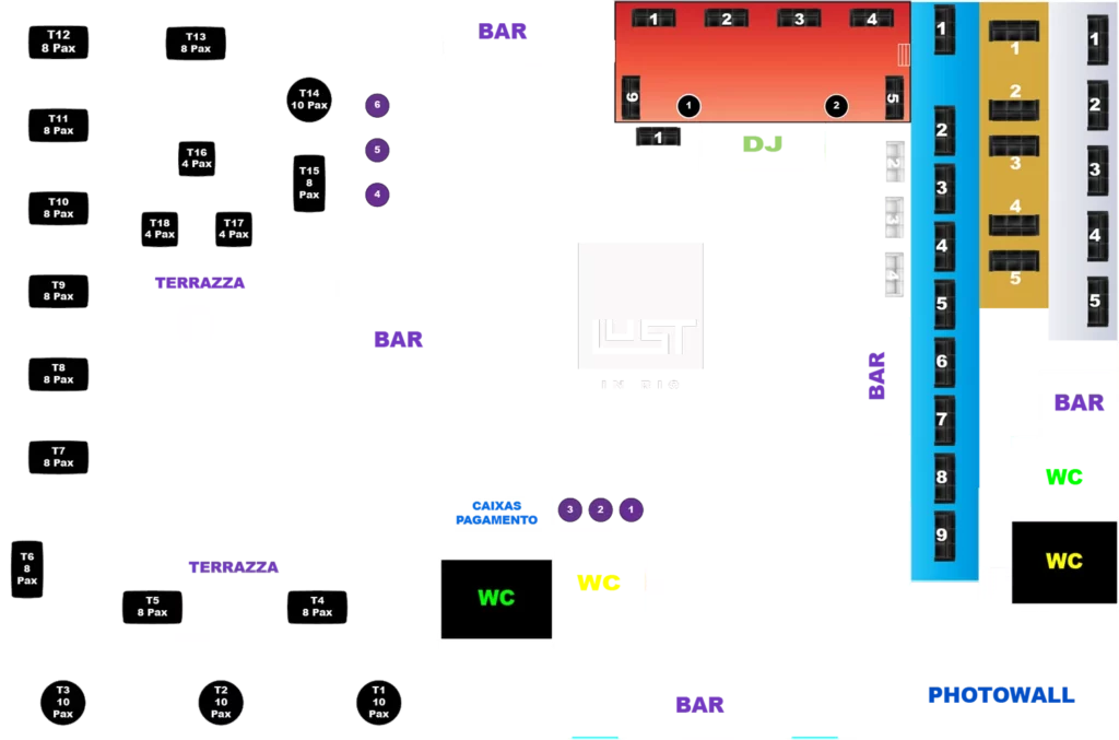 mapa vip lust